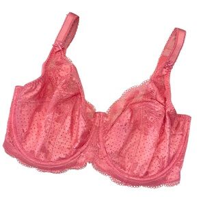 Panache Clara Pink Lace Bra - Size: 34GG